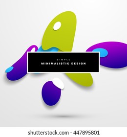 Abstrakte flüssige Blasen Formen für Hintergrund. Vektorgrafik. Circles Muster für Geschäftspräsentationen, Anwendungsabdeckung oder Webseitendesign.
