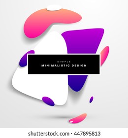 Abstract Liquid Bubbles Shapes for Background. Vector Illustration. Circles Pattern for Business Presentations, Application Cover or Web Site Design.