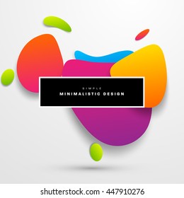 Resumen de las formas de burbujas líquidas para fondo. Ilustración vectorial. Patrón de círculos para presentaciones empresariales, cubierta de aplicaciones o diseño de sitios Web.