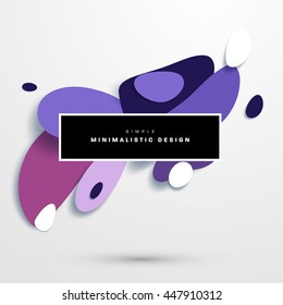 Abstract Liquid Bubbles Shapes for Background. Vector Illustration. Circles Pattern for Business Presentations, Application Cover or Web Site Design.