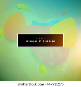 Abstract Liquid Bubbles Shapes for Background. Vector Illustration. Circles Pattern for Business Presentations, Application Cover or Web Site Design.