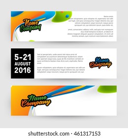 Abstract Liquid Bubbles Shapes for Background. Vector Illustration. Circles Pattern for Business Banners