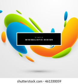 Abstract Liquid Bubbles Shapes for Background. Vector Illustration. Circles Pattern for Business Presentations, Application Cover or Web Site Design.