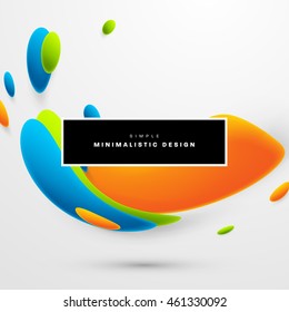 Abstract Liquid Bubbles Shapes for Background. Vector Illustration. Circles Pattern for Business Presentations, Application Cover or Web Site Design.