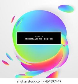 Abstract Liquid Bubbles Shapes for Background. Vector Illustration. Circles Pattern for Business Presentations, Application Cover or Web Site Design.