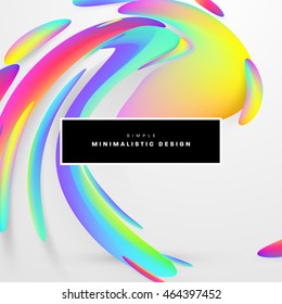 Abstract Liquid Bubbles Shapes for Background. Vector Illustration. Circles Pattern for Business Presentations, Application Cover or Web Site Design.