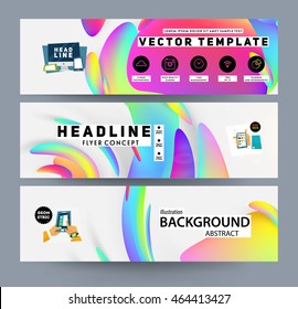 Abstract Liquid Bubbles Shapes for Background. Vector Illustration. Circles Pattern for Business Presentations, Application Cover or Web Site Design.