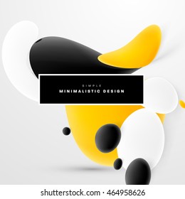 Abstract Liquid Bubbles Shapes for Background. Vector Illustration. Circles Pattern for Business Presentations, Application Cover or Web Site Design.
