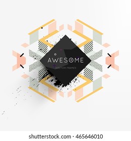 Abstract Liquid Bubbles Shapes for Background. Vector Illustration. Circles Pattern for Business Presentations, Application Cover or Web Site Design.