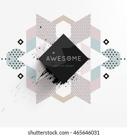 Abstract Liquid Bubbles Shapes for Background. Vector Illustration. Circles Pattern for Business Presentations, Application Cover or Web Site Design.