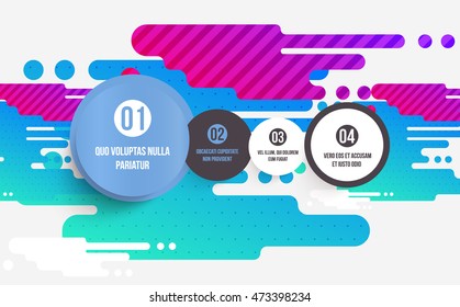 Abstract Liquid Bubbles Shapes for Background. Vector Illustration. Circles Pattern for Business Presentations, Application Cover or Web Site Design.