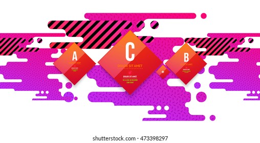 Abstract Liquid Bubbles Shapes for Background. Vector Illustration. Circles Pattern for Business Presentations, Application Cover or Web Site Design.