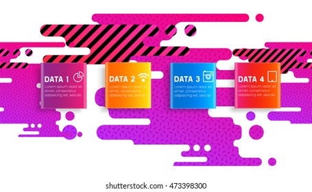 Abstract Liquid Bubbles Shapes for Background. Vector Illustration. Circles Pattern for Business Presentations, Application Cover or Web Site Design.