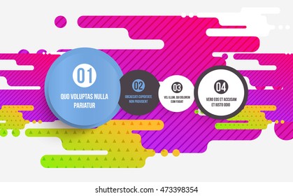 Abstract Liquid Bubbles Shapes for Background. Vector Illustration. Circles Pattern for Business Presentations, Application Cover or Web Site Design.
