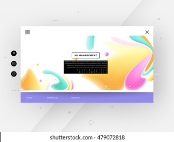Abstract Liquid Bubbles Shapes for Background. Vector Illustration. Circles Pattern for Business Presentations, Application Cover or Web Site Design.