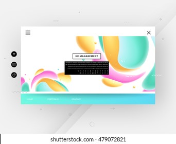 Abstract Liquid Bubbles Shapes for Background. Vector Illustration. Circles Pattern for Business Presentations, Application Cover or Web Site Design.