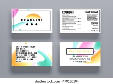 Abstract Liquid Bubbles Shapes for Background. Vector Illustration. Circles Pattern for Business Presentations, Application Cover or Web Site Design.
