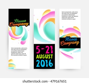 Abstract Liquid Bubbles Shapes for Background. Vector Illustration. Circles Pattern for Business Presentations, Application Cover or Web Site Design.