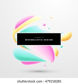 Abstract Liquid Bubbles Shapes for Background. Vector Illustration. Circles Pattern for Business Presentations, Application Cover or Web Site Design.