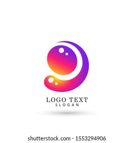 Abstract Liquid Circle Logo. Symbol & Icon Vector Template.