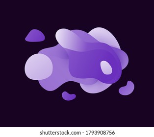Abstract liquid color background. Colorful geometric background. Fluid shapes composition. Modern gradient for your design project.