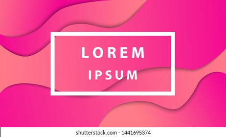 Abstract liquid color background design. Fluid gradient shapes design with space template for design in creative trend modern style