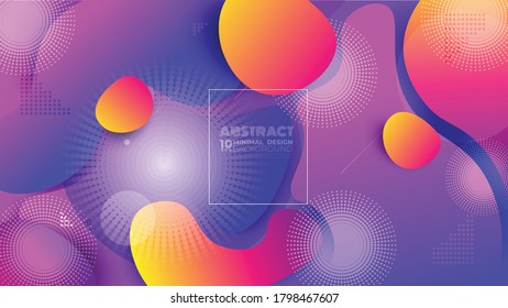 Abstract  Liquid with color background design.  gradient shapes 
