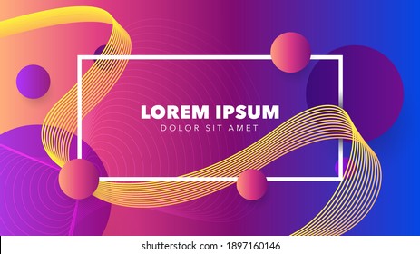 Resumen, diseño de fondo de color líquido. Composición de formas de gradiente fluido. Carteles de diseño futurista.