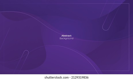 Abstract liquid color background design. Composition violet gradient fluid shape. Used for banner, web, header, cover, wallpaper, billboard, brochure, social media, landing page.