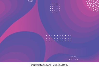 Abstract liquid color background design. Blue and pink elements with fluid gradient. Dynamic shapes composition.