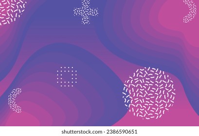 Abstract liquid color background design. Blue and pink elements with fluid gradient. Dynamic shapes composition.
