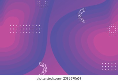 Abstract liquid color background design. Blue and pink elements with fluid gradient. Dynamic shapes composition.