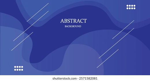 Abstract Liquid color background design. Blue elements with fluid gradient. Dynamic shapes composition. EPS 10