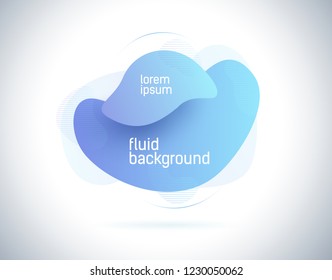 Abstract liquid color background. Futuristic trendy dynamic elements. Modern gradient for your design.
