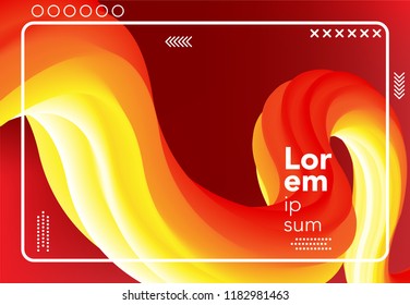 Abstract liquid Color Background. Modern Geometric Background. Fluid gradient composition for banner,poster,cover. vector illustration.