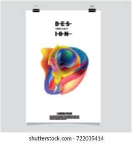 Abstract Liquid color covers set. Fluid shapes composition. Futuristic design posters. Vector layout design template.