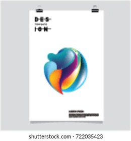 Abstract Liquid color covers set. Fluid shapes composition. Futuristic design posters. Vector layout design template.