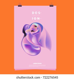Abstract Liquid color covers set. Fluid shapes composition. Futuristic design posters. Vector layout design template.