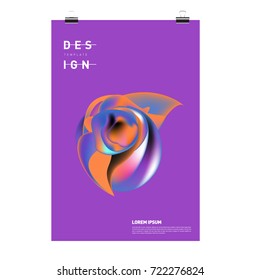 Abstract Liquid color covers set. Fluid shapes composition. Futuristic design posters. Vector layout design template.