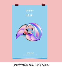 Abstract Liquid color covers set. Fluid shapes composition. Futuristic design posters. Vector layout design template.
