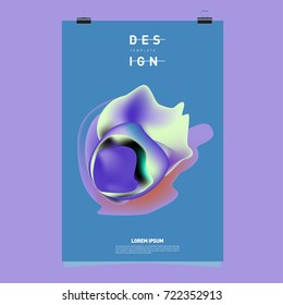 Abstract Liquid color covers set. Fluid shapes composition. Futuristic design posters. Vector layout design template.
