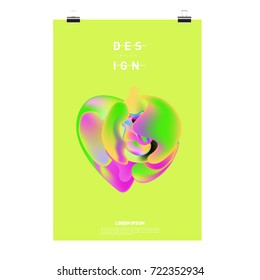 Abstract Liquid color covers set. Fluid shapes composition. Futuristic design posters. Vector layout design template.