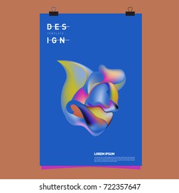 Abstract Liquid color covers set. Fluid shapes composition. Futuristic design posters. Vector layout design template.