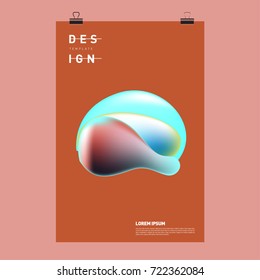 Abstract Liquid color covers set. Fluid shapes composition. Futuristic design posters. Vector layout design template.