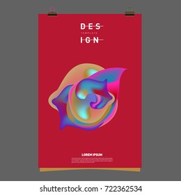 Abstract Liquid color covers set. Fluid shapes composition. Futuristic design posters. Vector layout design template.