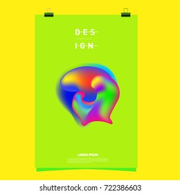 Abstract Liquid color covers set. Fluid shapes composition. Futuristic design posters. Vector layout design template.