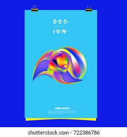 Abstract Liquid color covers set. Fluid shapes composition. Futuristic design posters. Vector layout design template.