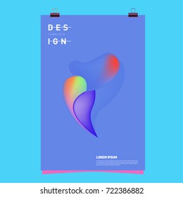 Abstract Liquid color covers set. Fluid shapes composition. Futuristic design posters. Vector layout design template.