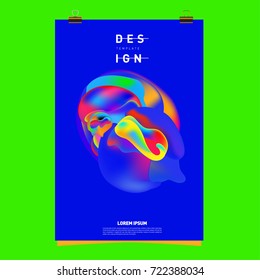 Abstract Liquid color covers set. Fluid shapes composition. Futuristic design posters. Vector layout design template.