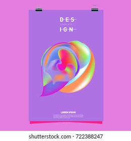 Abstract Liquid color covers set. Fluid shapes composition. Futuristic design posters. Vector layout design template.